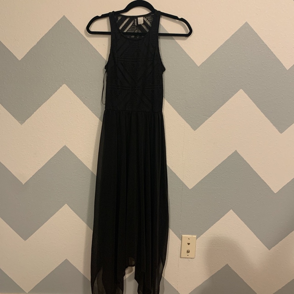 Black maxi dress